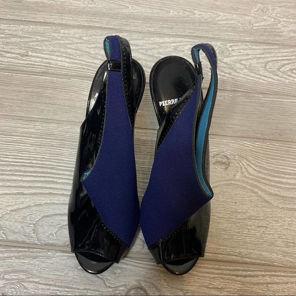 Pierre Hardy patent neoprene peep toe heels bootie 39.5 - Picture 7 of 9